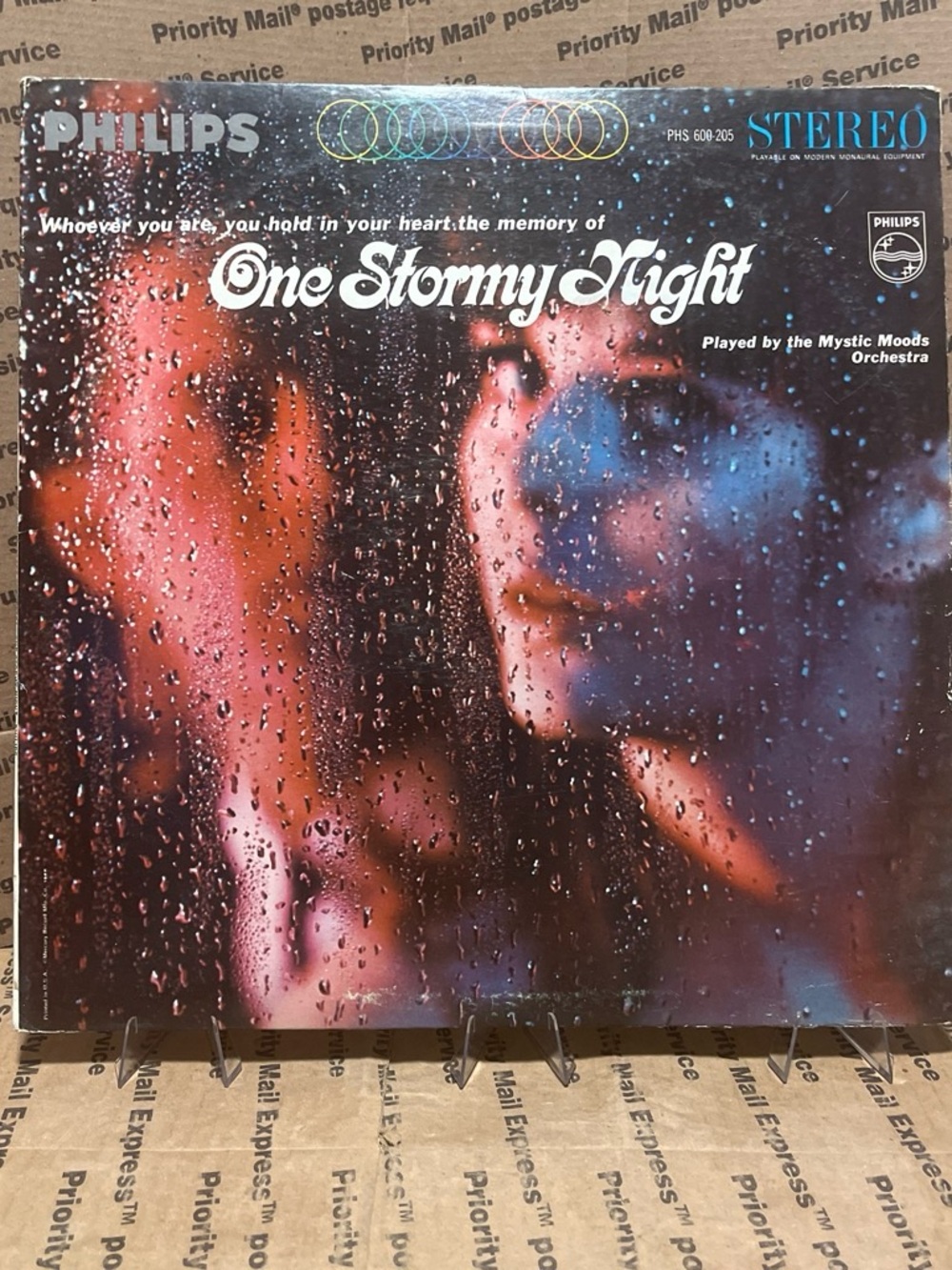 Philips One Stormy Night Vinyl Album - Predominantly Blue and Red